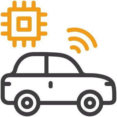 araba simgesi vektör illüstrasyonu