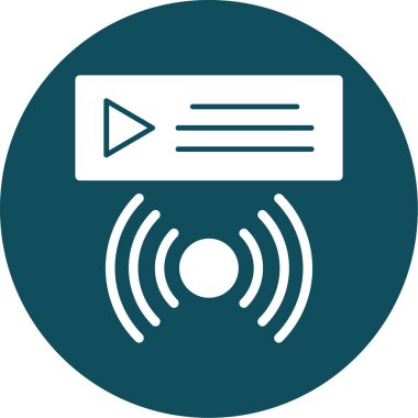 Bir radyonun vektör illüstrasyonu