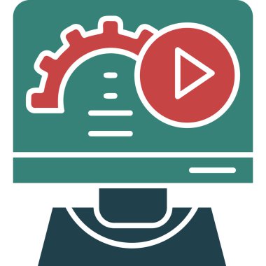 Bir simgenin vektör illüstrasyonu