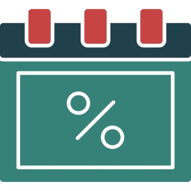 Doldurulmuş takvim tarihi olay simgesi - özet biçimi