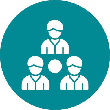 İş insanları simgesinin vektör illüstrasyonu