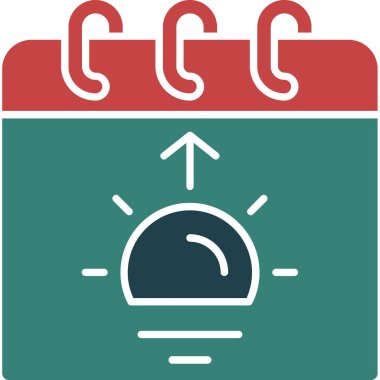 Tek bir ateş simgesinin vektör illüstrasyonu