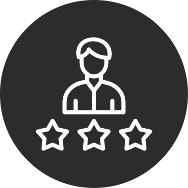 Yıldız simgesinin vektör illüstrasyonu