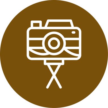 Kamera. Web simgesi basit illüstrasyon