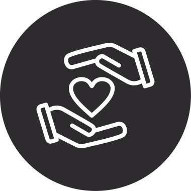 Aşk simgesinin vektör illüstrasyonu