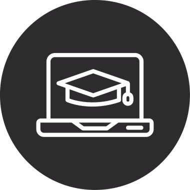 dizüstü bilgisayar simgesi, vektör illüstrasyonu