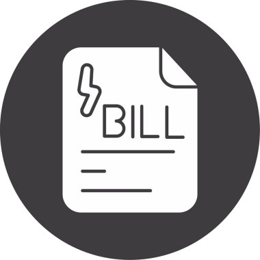 Bill vektör ince çizgi simgesi