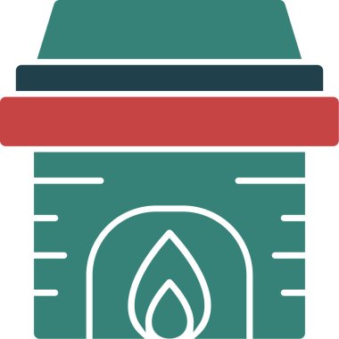 Yangın. Web simgesi basit illüstrasyon