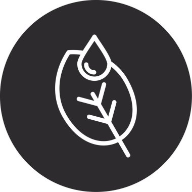 Bir ağaç simgesinin vektör illüstrasyonu