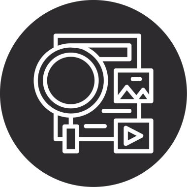 vektör lcd simgesi illüstrasyonu