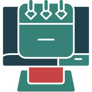 Yazıcı. Web simgesi basit illüstrasyon