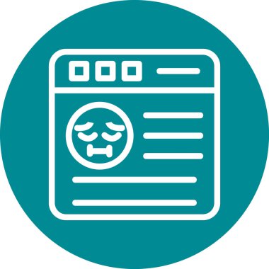 maske simgesi vektör illüstrasyonu