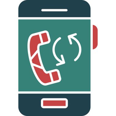 Telefon simgesi vektör illüstrasyonu