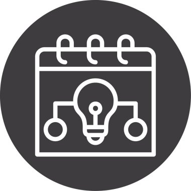 fikir simgesi, vektör illüstrasyonu