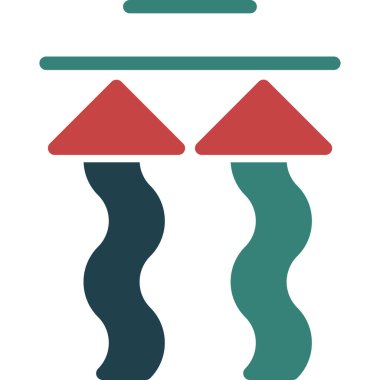 Bir yüzme havuzu simgesinin vektör çizimi