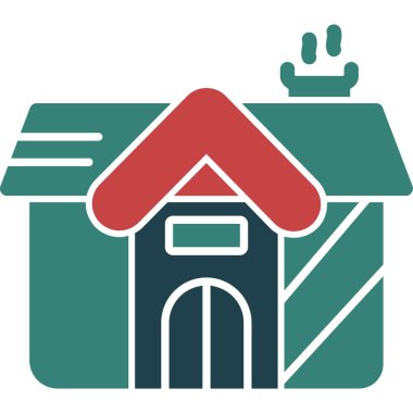 Ev. Web simgesi basit illüstrasyon