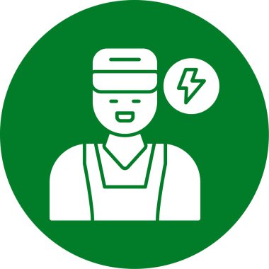 Bir insan simgesinin vektör illüstrasyonu