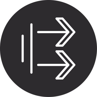 ok vektörü simgesi modern basit illüstrasyon