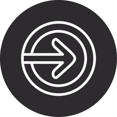 ok simgesi vektör illüstrasyonu