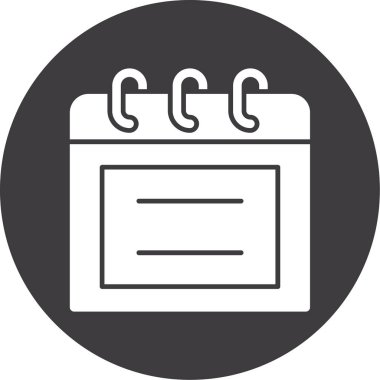 Takvim simgesi, vektör çizimi