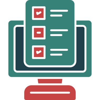 kontrol listesi simgesi vektör illüstrasyonu