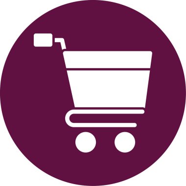 Alışveriş arabası simgesinin vektör çizimi