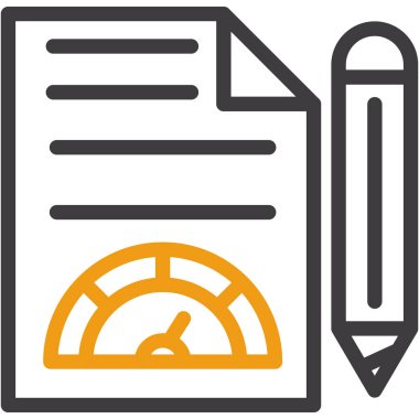 Belge. Web simgesi basit illüstrasyon