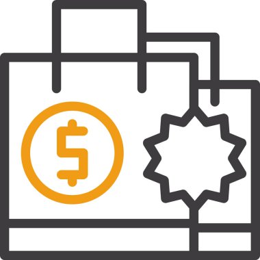 Nakit Dolar simgesi taslak biçiminde