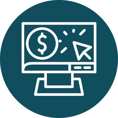 iş ve finans vektör simgesi.