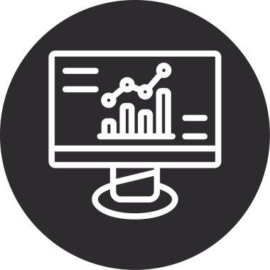 vektör lcd simgesi illüstrasyonu
