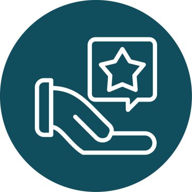 vektör yıldızlar simge illüstrasyonu