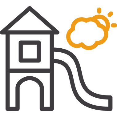 Bir ev simgesinin vektör illüstrasyonu