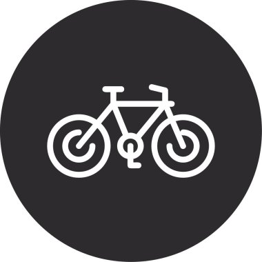 bisiklet ikonu vektör illüstrasyonu