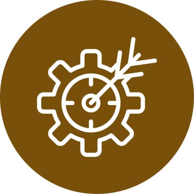 Çarklı dişli ikonu. Web tasarımı için vites vektör simgelerinin basit çizimi