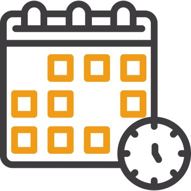 takvim simgesi illüstrasyonunu ayarla