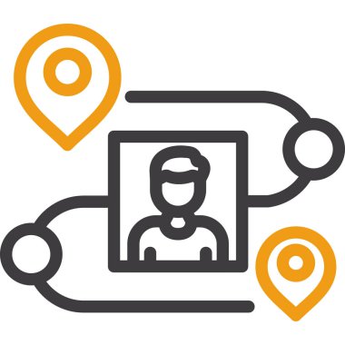 gps konum haritası simgesi