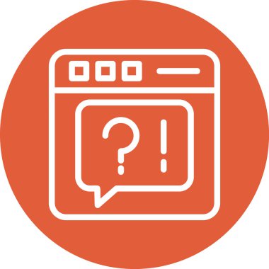 soru ve ünlem işareti simgesi vektör biçiminde.