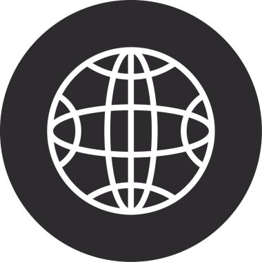 Küresel simge vektör illüstrasyonu