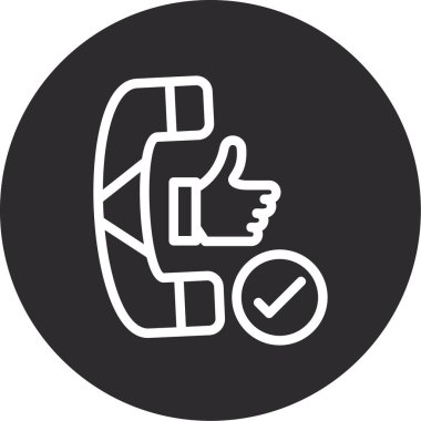 İşaretleme simgesi vektör illüstrasyonunu kontrol et