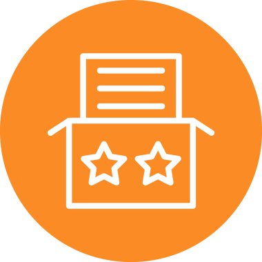 Rozet simgesi, vektör illüstrasyonu