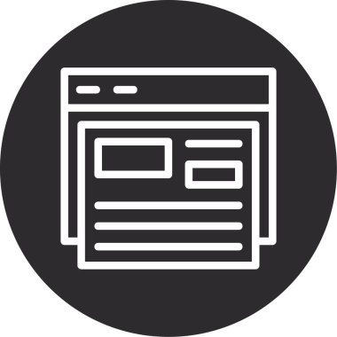 vektör seo simgesi, moda tasarım kavramı