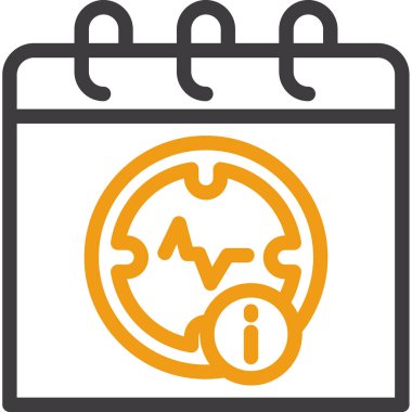 Takvim simgesi vektör illüstrasyonu