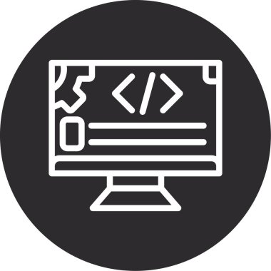 Web simgesi vektör illüstrasyonu