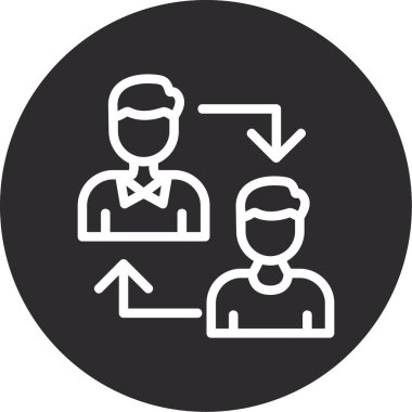 İnsan simgesinin vektör illüstrasyonu