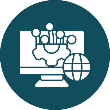 küresel ağ. vektör simgesi