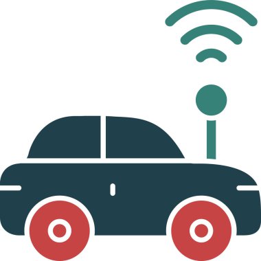 - Araba. Web simgesi basit illüstrasyon