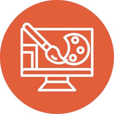 seo modern simgesinin vektör illüstrasyonu