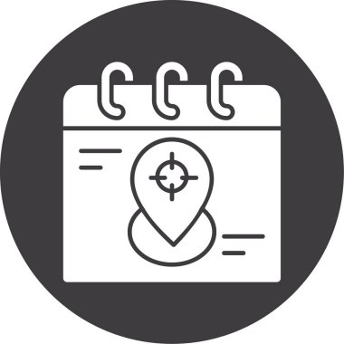 takvimin vektör simgesi, vektör illüstrasyonu