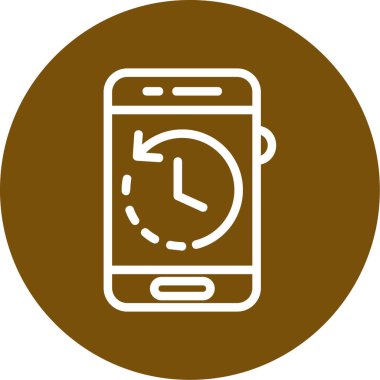 Cep Telefonu Vektör İllüstrasyon Simgesi