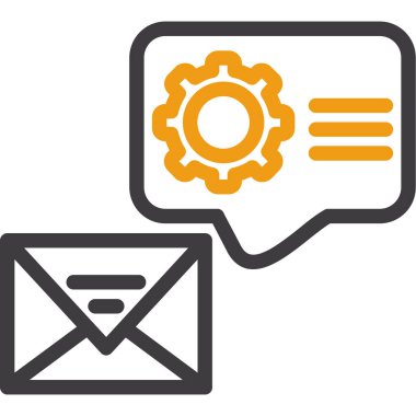 e-posta ileti simgesi ana hat biçiminde